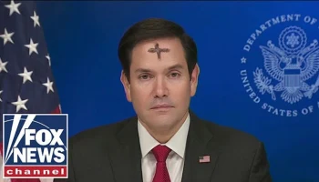 Католический священник объяснил значение креста на лбу госсекретаря США Рубио