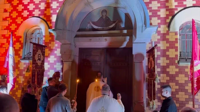 Пасха в храме Св. Троицы в Горни-Адроваце объединила сербов и русских