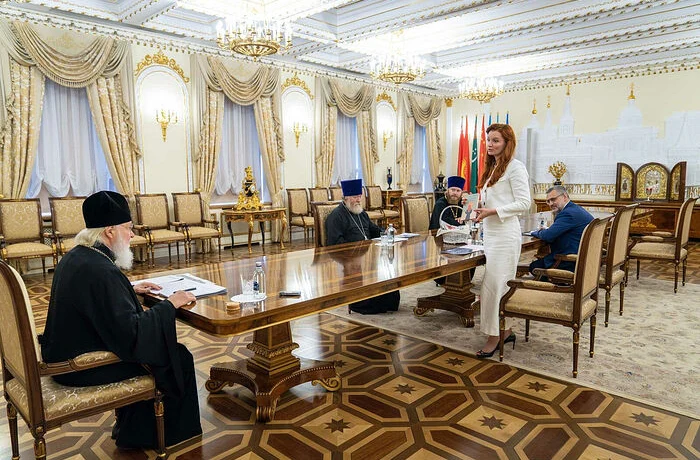 Святейший Патриарх Кирилл провел встречу с организаторами Координационного центра по вопросам демогр Святейший Патриарх Кирилл провел встречу с организаторами Координационного центра по вопросам демогр