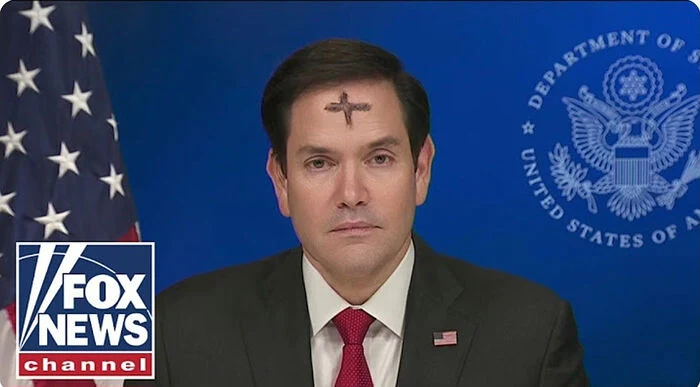 Католический священник объяснил значение креста на лбу госсекретаря США Рубио Католический священник объяснил значение креста на лбу госсекретаря США Рубио