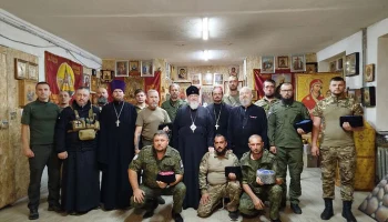 Митрополит Ставропольский Кирилл посетил походный храм бригады «Терек»