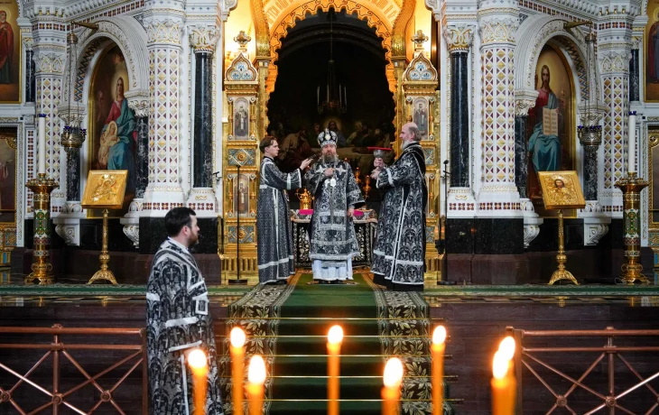 Святейший Патриарх Кирилл совершил первую в году Литургию Преждеосвященных Даров Святейший Патриарх Кирилл совершил первую в году Литургию Преждеосвященных Даров